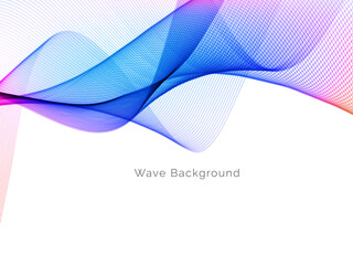 Smooth stylish colorful wave background