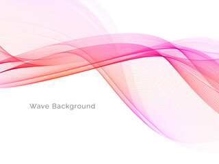 Smooth stylish colorful wave background