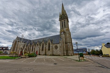 Eglise Saint-Ignace, Plouigneau, Armorique, Finistère, Bretagne, France
