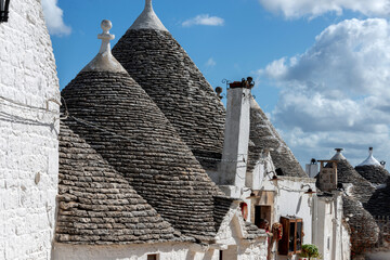 the trullo is a type of conical construction in traditional dry stone from Alberobello in Puglia