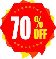 Percentage off sale tag, Banner design template vector illustration