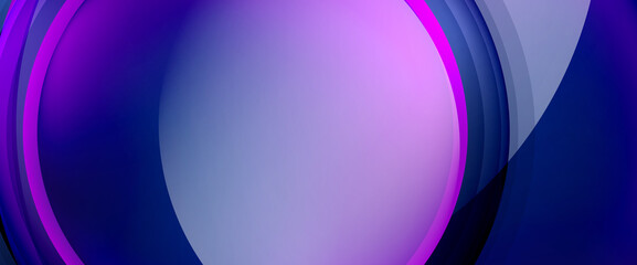 Circles and bubbles abstract background. Fluid liquid round shapes for web banner, app or poster