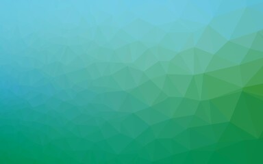 Light Blue, Green vector polygonal pattern.