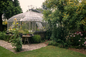 Parc botanique, Domaine du Chaillaud, serre du XIX, Saint André de Lidon, 17, Charente Maritime