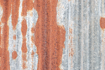 Old rust remnant wall background.