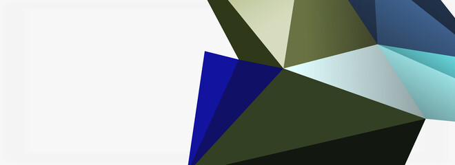 3d mosaic abstract backgrounds, low poly shape geometric design