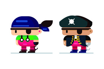 cartoon character of a person dressed in pirate
