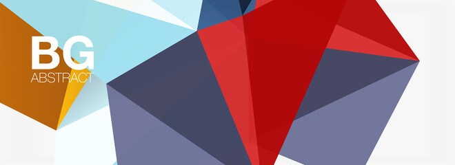 Obraz premium 3d mosaic abstract backgrounds, low poly shape geometric design