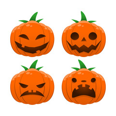 pumpkin head. halloween graphic asset. creepy illustration.