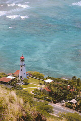 Fototapeta na wymiar Diamond Head Lighthouse, Honolulu, Oahu, Hawaii