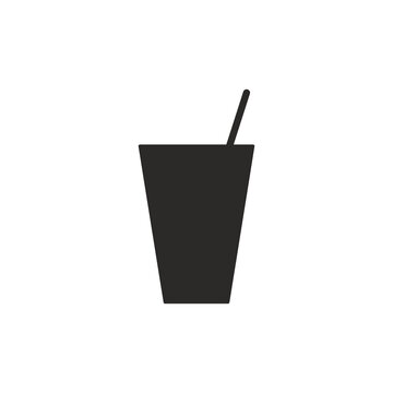 recommend clip art: Cup with straw icon. Juice symbol modern, simple, vector, icon for website design, mobile app, ui. Vector Illustration