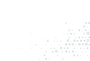 Light BLUE vector backdrop with dots, spots, cubes.