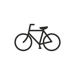 Bicycle Sign Isolated On White Background. Bike Symbol Simple, Flat Vector, Icon You Can Use Your Website Design, Mobile App Or Industrial Design. Vector Illustration