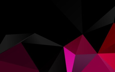 Light Purple, Pink vector triangle mosaic template.