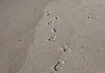footsteps on the sand