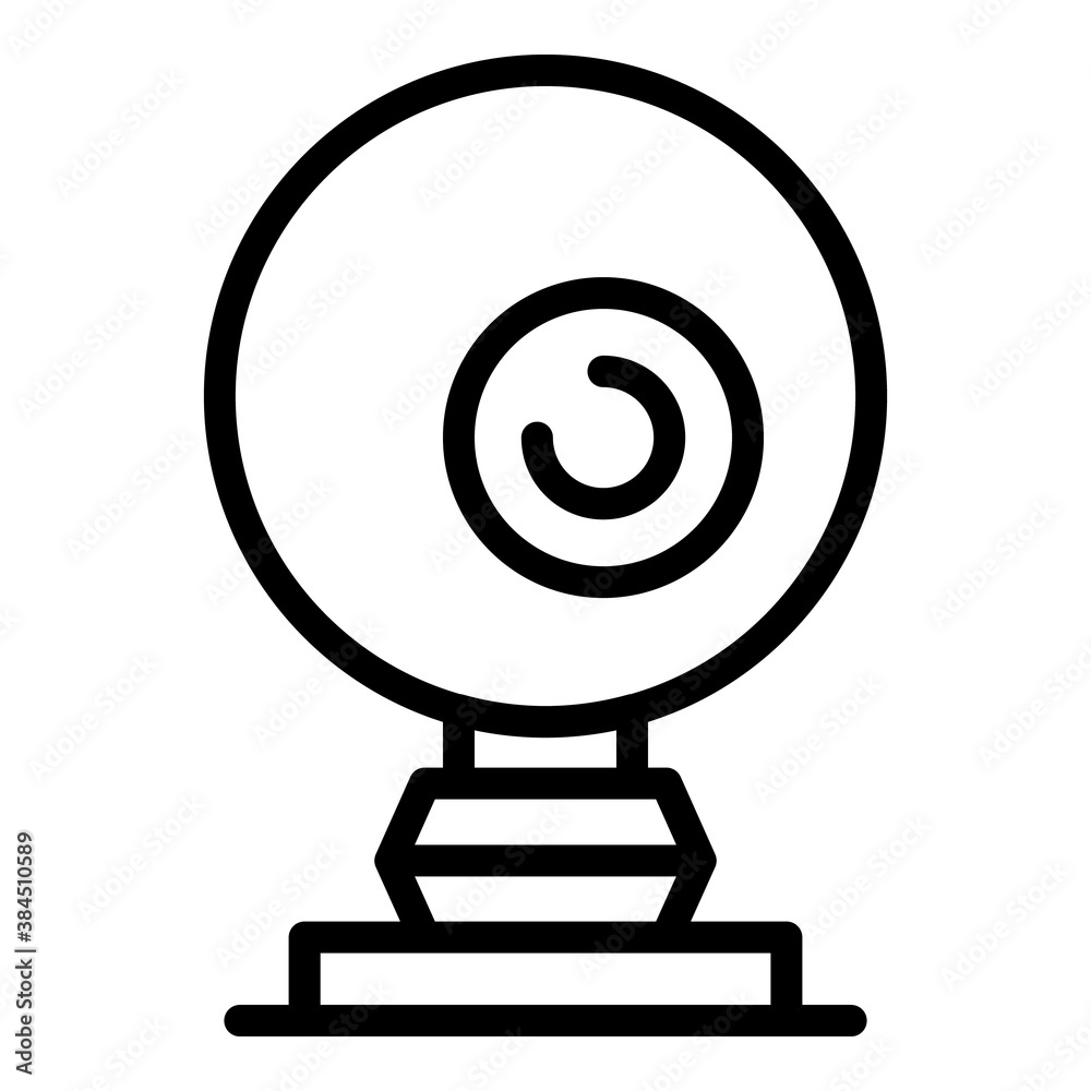 Poster web camera stream icon. outline web camera stream vector icon for web design isolated on white backg