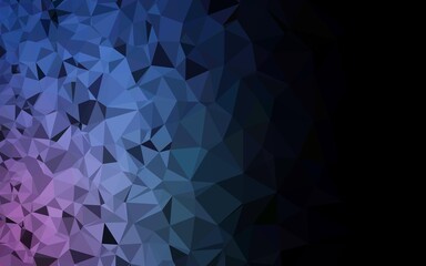 Dark BLUE vector abstract mosaic pattern.