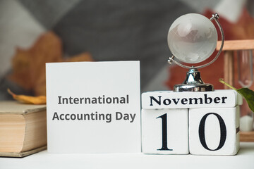 International Accounting Day of autumn month calendar November