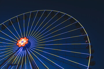 ferris wheel at nigh 