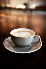 cup of coffee on the table 