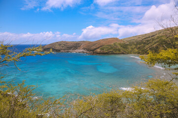 Obraz premium Hanauma bay, East Honolulu, Oahu, Hawaii