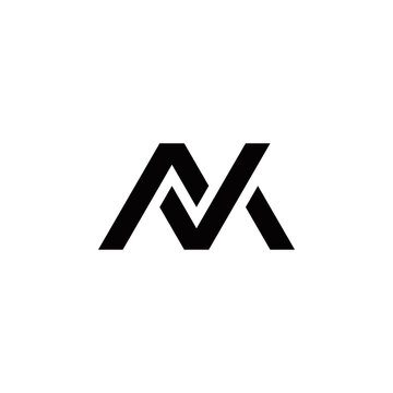 m v mv vm initial logo design vector graphic idea creative