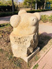 old stone statue
