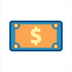 money icon vector. flat design style icon vector concept