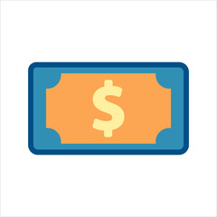 money icon vector. flat design style icon vector concept