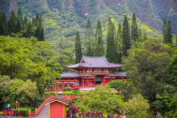 The Byodo-In Temple  is a non-denominational Buddhist temple located on the island of Oʻahu in...