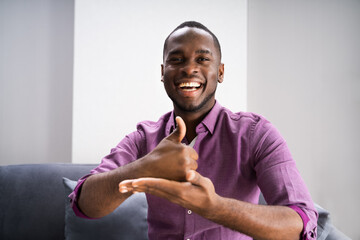 African American Deaf Man