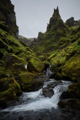 Fototapeta na wymiar Þakgil Iceland