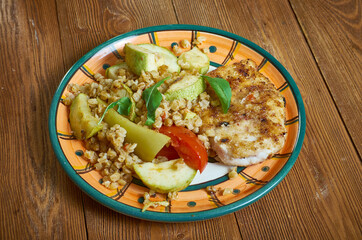Cotolette di pollo con zucchine