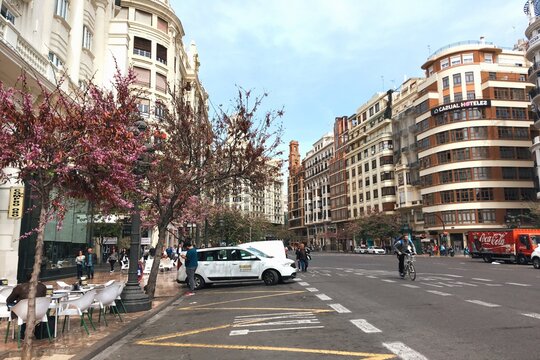 Street In The City Valencia Spain