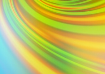 Fototapeta premium Light Green, Yellow vector bokeh and colorful pattern.