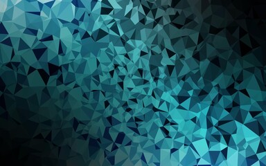 Obraz premium Light BLUE vector shining triangular background.