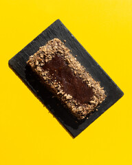 Homemade chocolate cake. Traditional Serbian cake - Cake Reform. World cuisine dessert.