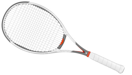 Tennis Racket Sports White - 384527103