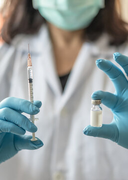 Vaccine for vaccination, medical immunization for patient treatment from disease such as coronavirus, covid-19, cervical cancer, hpv, measles, meningitis, pertussis, pneumonia, tetanus, or typhoid