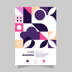 Business flyer template design. - Vector.