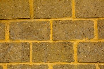 Grey breeze block brick wall texture background. Concept of firm foundation