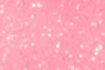 Blurred lights abstract background bokeh white pink Valentine