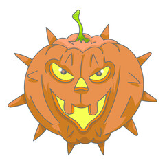 Citrouille d'halloween coronavirus