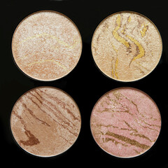 Blush or illuminizer. The concept of fashion and beauty industry. Natural hard light. - Image