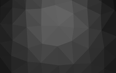 Obraz premium Dark Silver, Gray vector polygonal pattern.