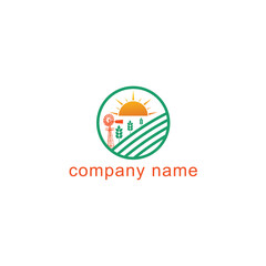 farming logo design template