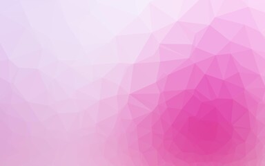 Light Pink, Blue vector blurry triangle pattern.