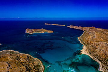 Balos Lagoon auf Kreta aus der Luft | Wunderschöne Balos Lagoon auf Kreta mit der Drohne