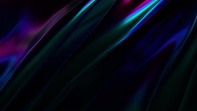 Abstract 3d render, animation of a colorful surface, motion background design, 4k seamless looped video