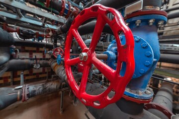 Round valve in industrial environment